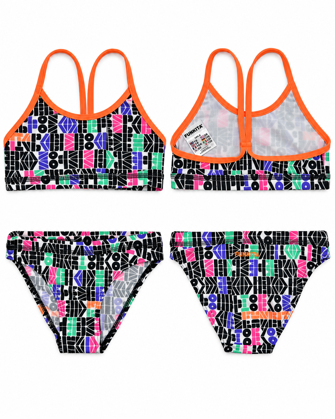 FUNKITA RACERBACK TWO-PIECE SWIMSUIT – SECRET CODE SIZE 10