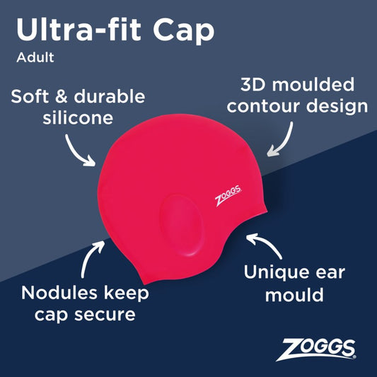 ZOGGS ULTRA FIT SILICONE CAP ROYAL