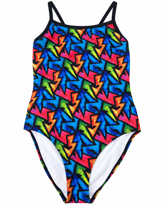 MOJO GRAFFITI GROOVE SUN BACK W-16 ONE PIECE SWIMSUIT