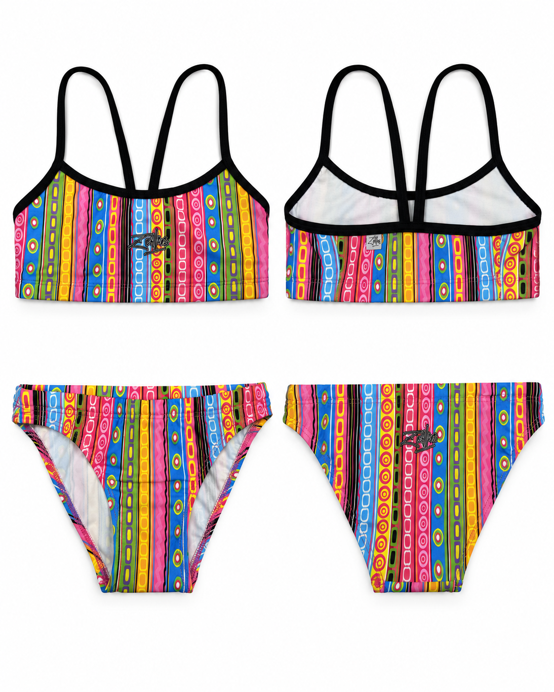 ZEALOUS ANGEL FIRE GIRLS TWO PIECE SIZE 12