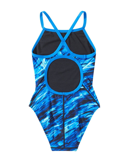 TYR GIRLS ' VITRIC DIAMONDFIT SWIMSUIT - BLUE