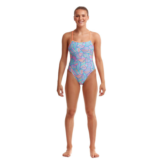 FUNKITA TWISTED STRAP ONE PIECE SWIMSUIT