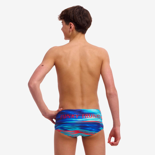 FUNKY TRUNKS BOYS SIDEWINDER TRUNKS STORM AT SEA TRUNK