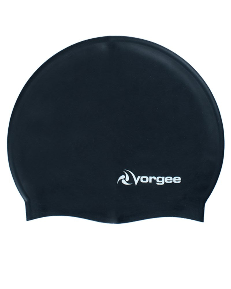 VORGEE SUPERFLEX BLACK SWIM CAP