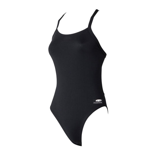 BLUE70 GIRLS ENERGY RACERBACK ONE PIECE SWIMSUIT - BLACK