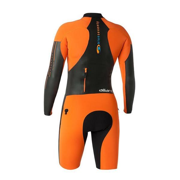 BLUE70 WOMENS ALLIANCE SWIMRUN WETSUIT - BLACK/ORANGE