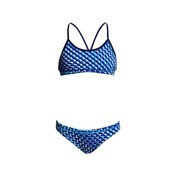 FUNKITA RACERBACK TWO PIECE - VAPOUR SCALE