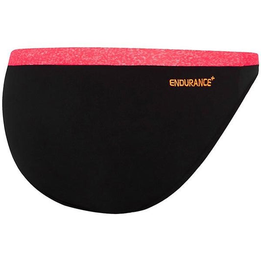 SPEEDO DYNAMIC HIPSTER PANT BLACK/PINK MARL TWO PIECE SWIMSUIT