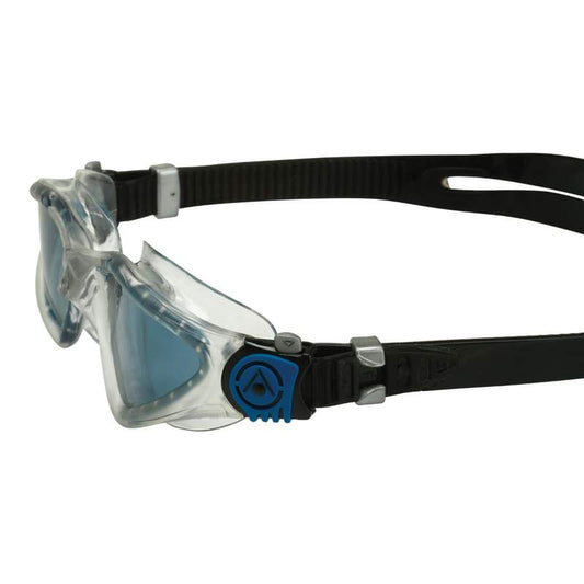 AQUA SPHERE KAYENNE GOGGLE - SILVER PETROL TINT SMOKE
