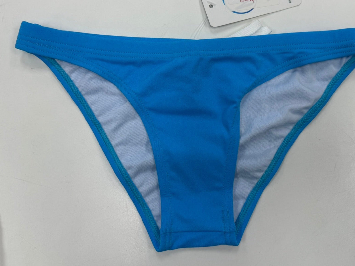 MOJO WOMENS BLUE BOATIE SWIM BRIEF W-8