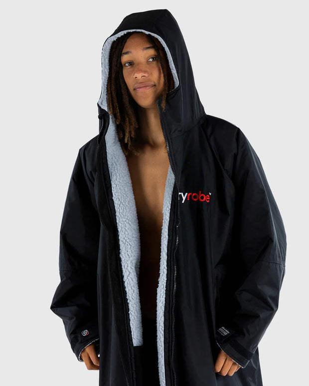 Dryrobe Advance Unisex Long Sleeve - Black/Grey