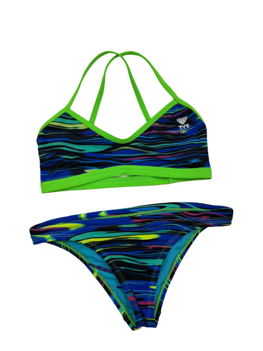 TYR WOMENS FRESNO TRINITY TOP BLUE MULTI W-8