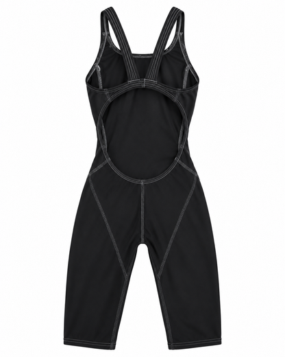 AGON JUNIOR FINA APPROVED KNEESKIN RACE SUIT - BLACK