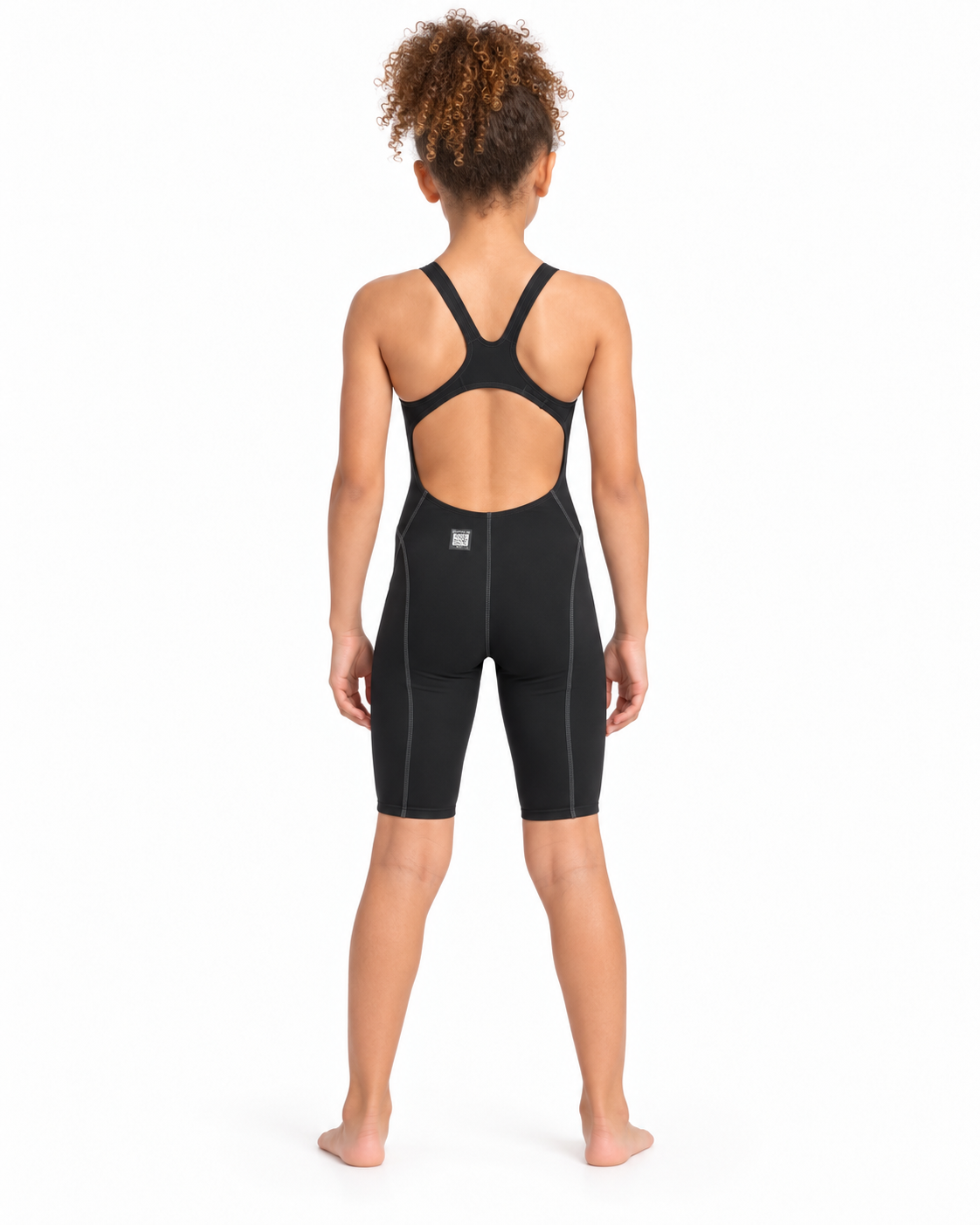 AGON JUNIOR FINA APPROVED KNEESKIN RACE SUIT - BLACK