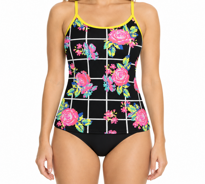 SPEEDO GIRLS FLORICHECK TANKINI