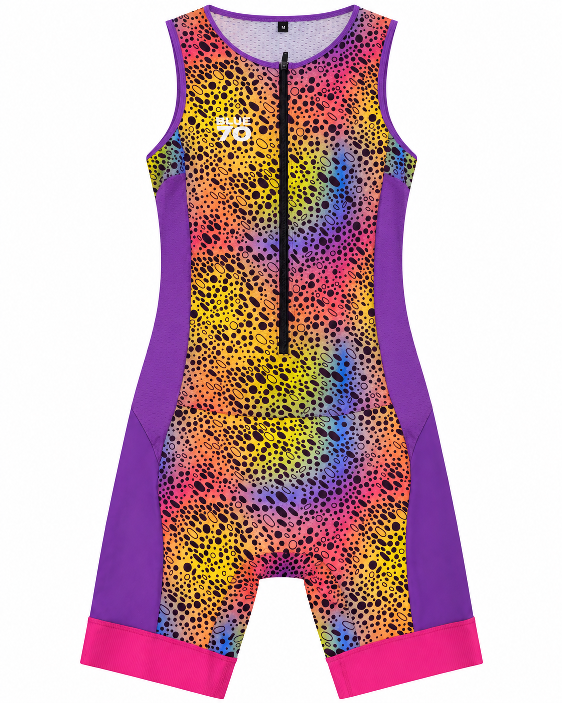 BLUESEVENTY WOMEN’S SLEEVELESS TRI SUIT – SUNSET CONFETTI, SIZE M