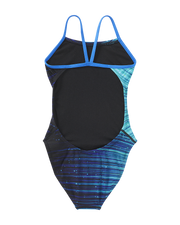 TYR Girls' Speedwarp Cutoutfit Swimsuit - Blue