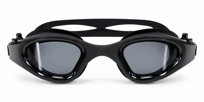 GLYDE NOVA POLARIZED - SWIMMING FITNESS AND OPEN WATER GOGGLE - BLACK/SMOKE