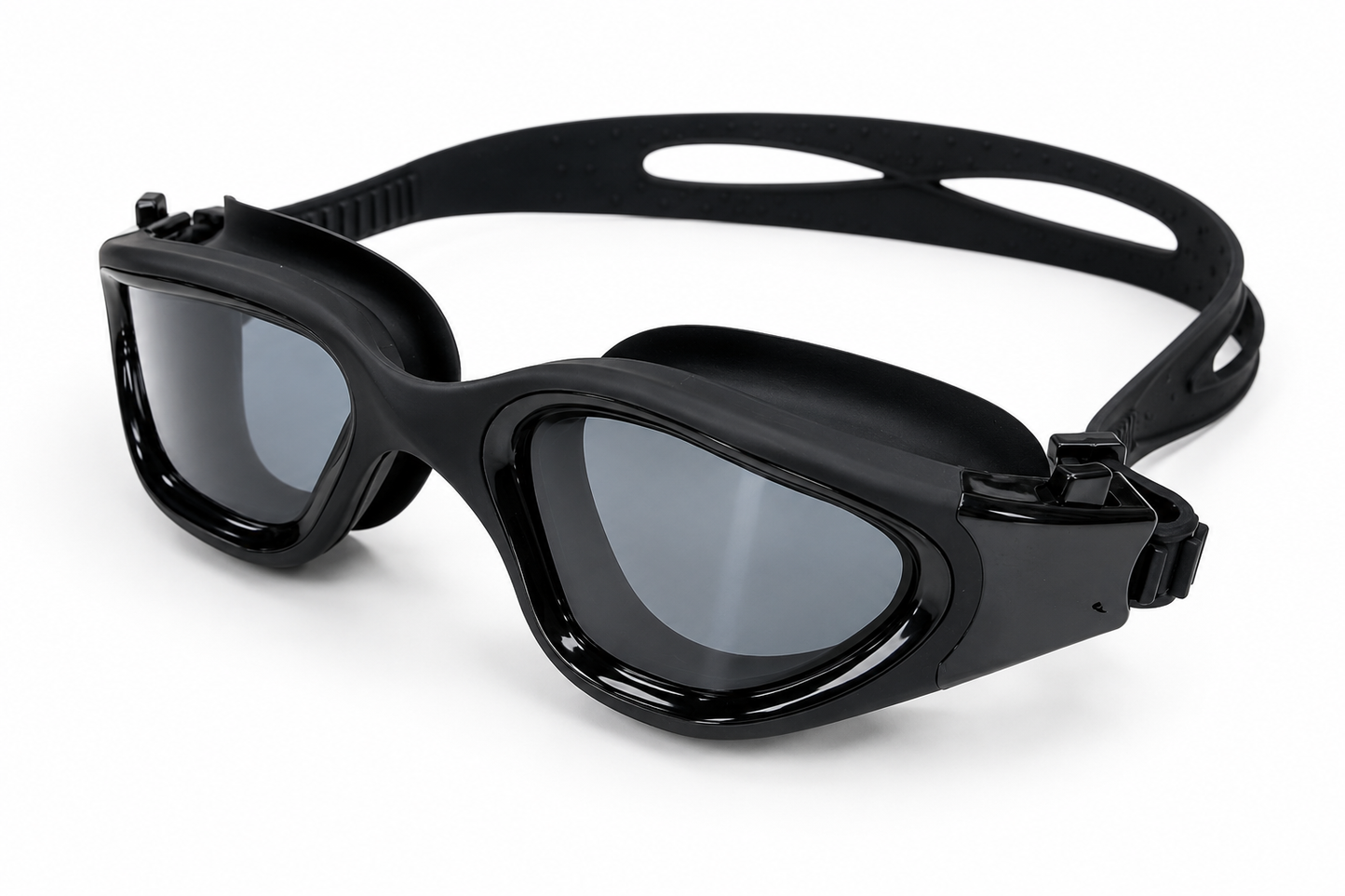 GLYDE NOVA POLARIZED - SWIMMING FITNESS AND OPEN WATER GOGGLE - BLACK/SMOKE