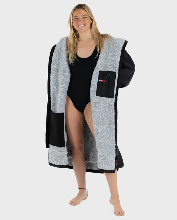 Dryrobe Advance Unisex Long Sleeve - Black/Grey