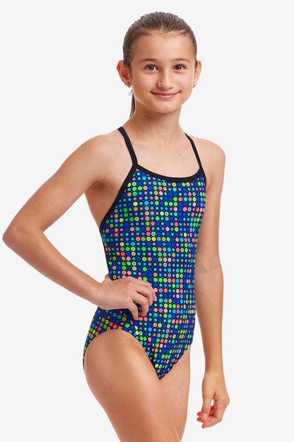 FUNKITA GIRLS TWISTED ONE PIECE - DIAL A DOT