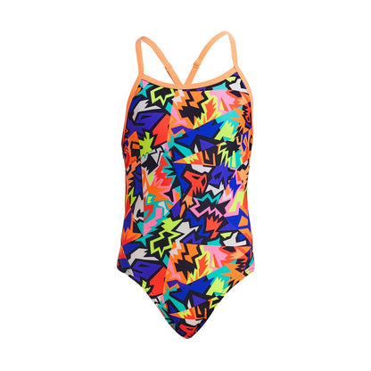 FUNKITA GIRLS TWISTED ONE PIECE - SAW TOOTH