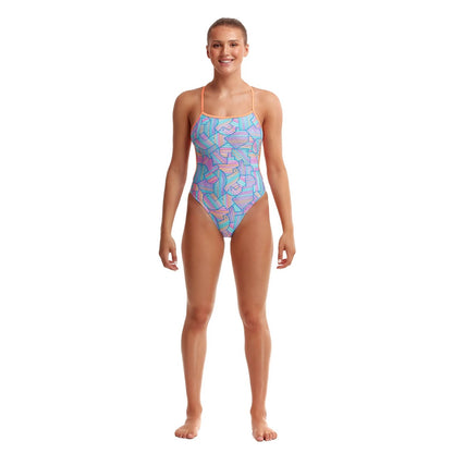 FUNKITA TWISTED STRAP ONE PIECE SWIMSUIT