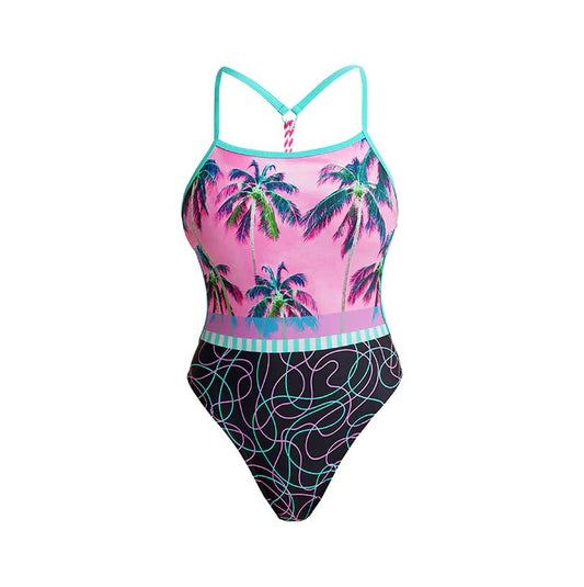 FUNKITA TWISTED STRAP ONE PIECE SWIMSUIT