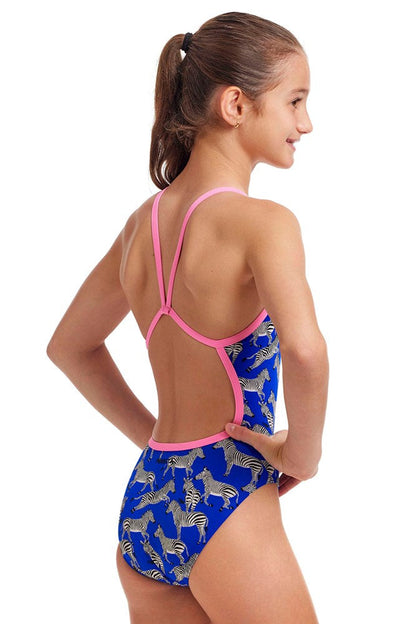 FUNKITA SINGLE STRAP ONE PIECE SWIMSUIT - PRANCE PARTY