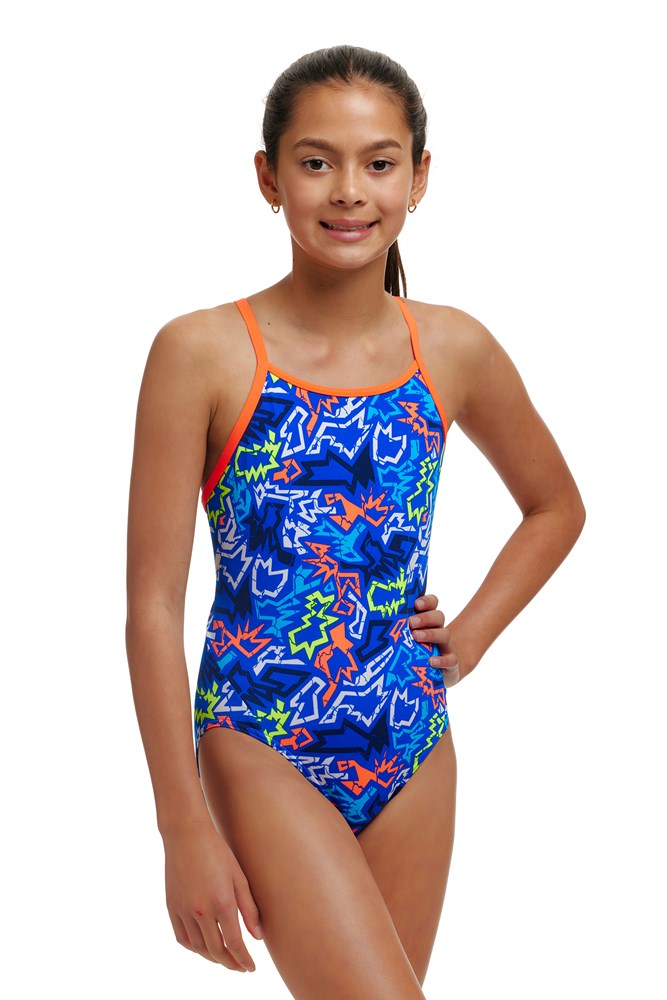 FUNKITA DIAMOND BACK ONE PIECE SWIMSUIT - BROKEN HEARTS
