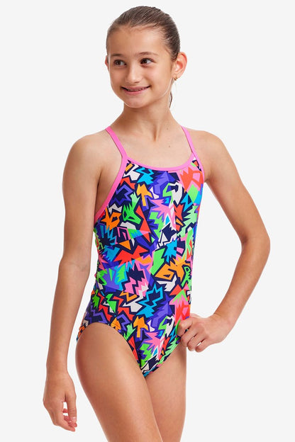 FUNKITA DIAMOND BACK ONE PIECE SWIMSUIT - SHARP EDGES