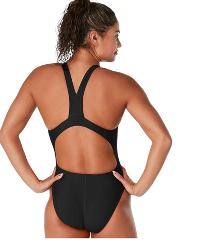 GLYDE WOMENS FASTBACK ONE PIECE SWIMSUIT - BLACK