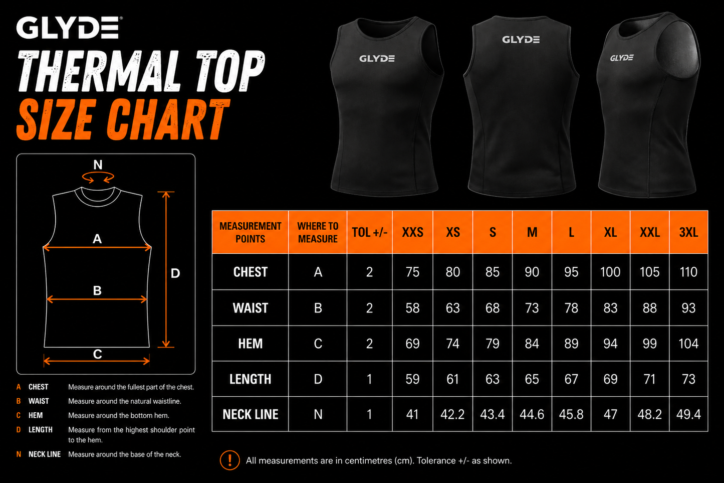 GLYDE THERMAL NEOPRENE TITANIUM TOP - 1MM