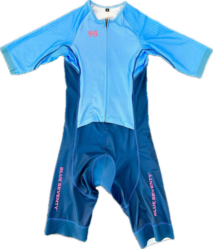 BLUE70 WOMENS AERO ELITE TRISUIT - BLUE/NAVY
