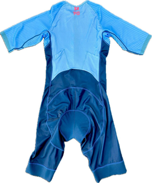 BLUE70 WOMENS AERO ELITE TRISUIT - BLUE/NAVY