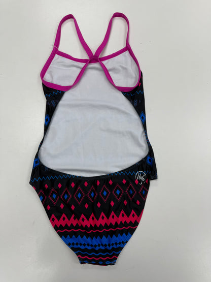 MOJO WOMENS LOVE DIAMONDS SUN BACK ONE PIECE SWIMSUIT