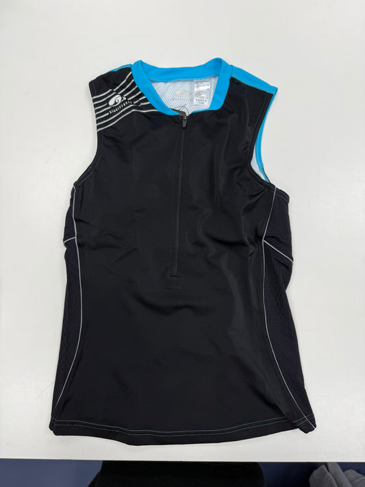 BLUE70 WOMENS TX1000 TRI SINGLET TRI TOP - BLACK/BLUE