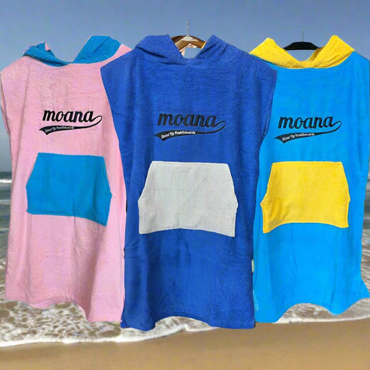 MOANA KIDS HOODED TOWEL PONCHO