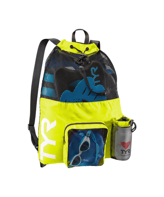 TYR BIG MESH MUMMY BACKPACK - FLURO YELLOW