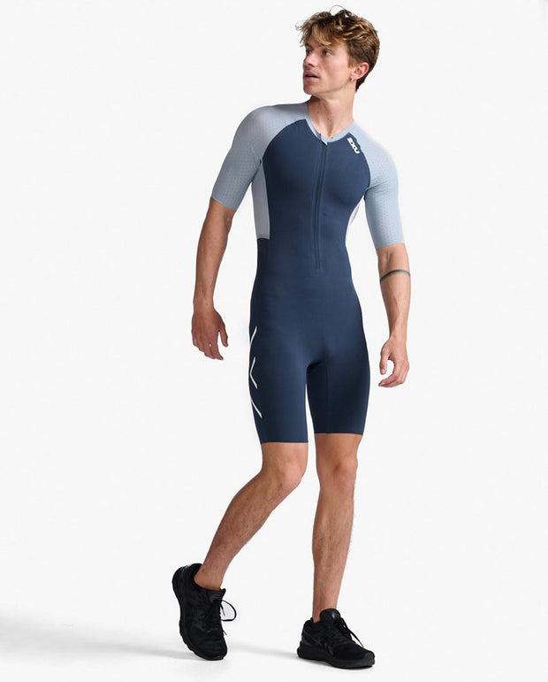MENS LIGHT SPEED TECH SLEEVED TRISUIT OUTERSPACE WHITE