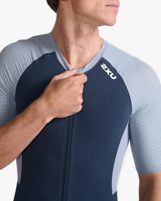 MENS LIGHT SPEED TECH SLEEVED TRISUIT OUTERSPACE WHITE