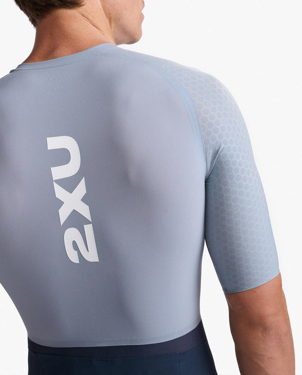 MENS LIGHT SPEED TECH SLEEVED TRISUIT OUTERSPACE WHITE