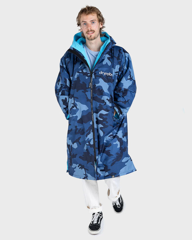 DryRobe Blue Camo Long Sleeve