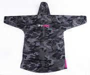Dryrobe Advance Unisex Long Sleeve - Black Camo/Pink
