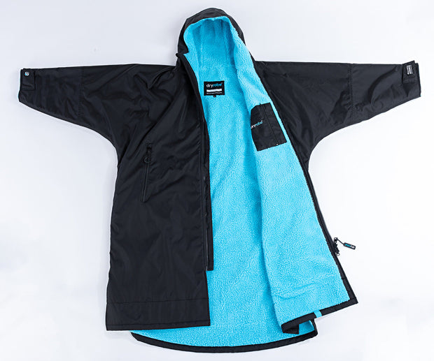 Dryrobe Advance Unisex Long Sleeve - Black/Blue