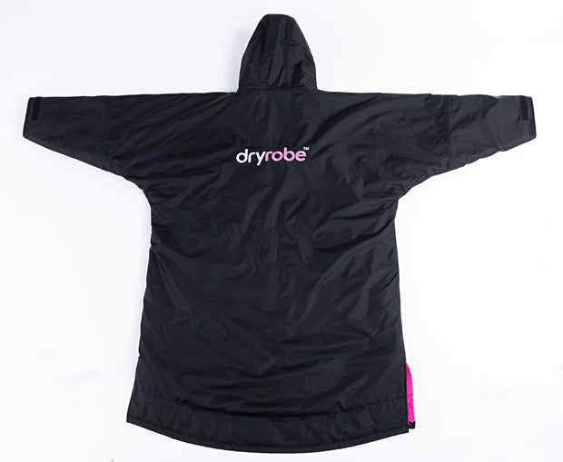 Dryrobe Advance Unisex Long Sleeve - Black/Pink