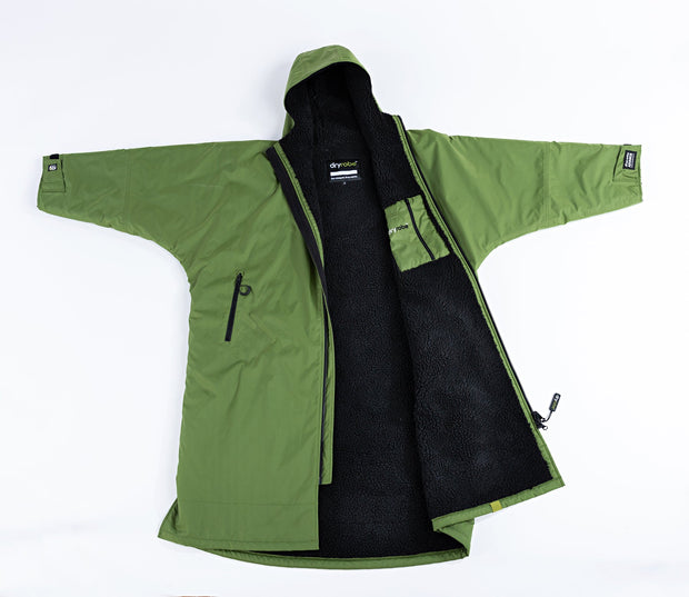 Dryrobe Advance Unisex Long Sleeve - Dark Green/Black
