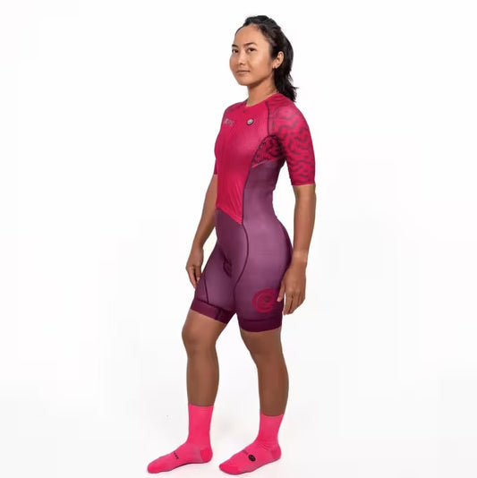 PURPOSE CLASSIC HYPERMESH PRO TRISUIT - PINK/PURPLE