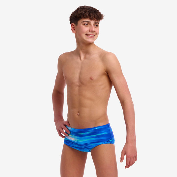Funky Trunks Boy's Sidewinder Trunks Sea Breeze