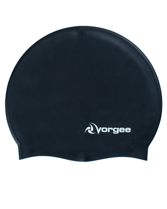VORGEE SUPERFLEX BLACK SWIM CAP